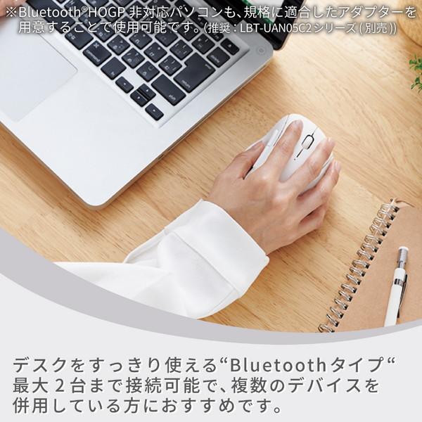 マウス SHELLPHA 抗菌(Chrome/Android/iPadOS/iOS/Mac/Windows11対応) ホワイト M-SH20BBSKWH ［BlueLED /無線(ワイヤレス) /5ボタン /Bluetooth］ | ELECOM | 05