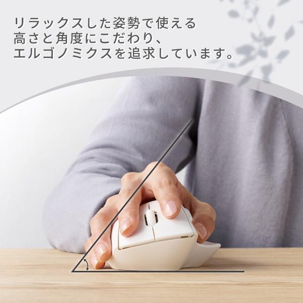 ELECOM(エレコム) マウス SHELLPHA 抗菌(Chrome/Mac/Windows11対応) ホワイト M-SH30DBSKWH ［BlueLED /無線(ワイヤレス) /5ボタン /USB］ 【864】 | ELECOM | 02