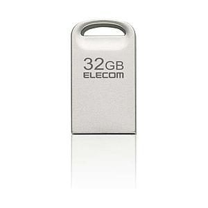 ELECOM(エレコム) USBメモリ 超小型(Mac/Windows11対応) シルバー MF-SU3A032GSV ［32GB /USB TypeA /USB3.2 /ノック式］ | ELECOM