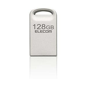 ELECOM(エレコム) USBメモリ 超小型(Mac/Windows11対応) シルバー MF-SU3A128GSV ［200GB /USB TypeA＋microUSB /USB3.2 /ノック式］ 【864】 | ELECOM
