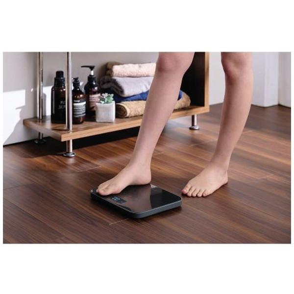 ELECOM(エレコム) 体重計 ECLEAR（エクリア） チャコールブラック HCS-S02BK | ELECOM | 13