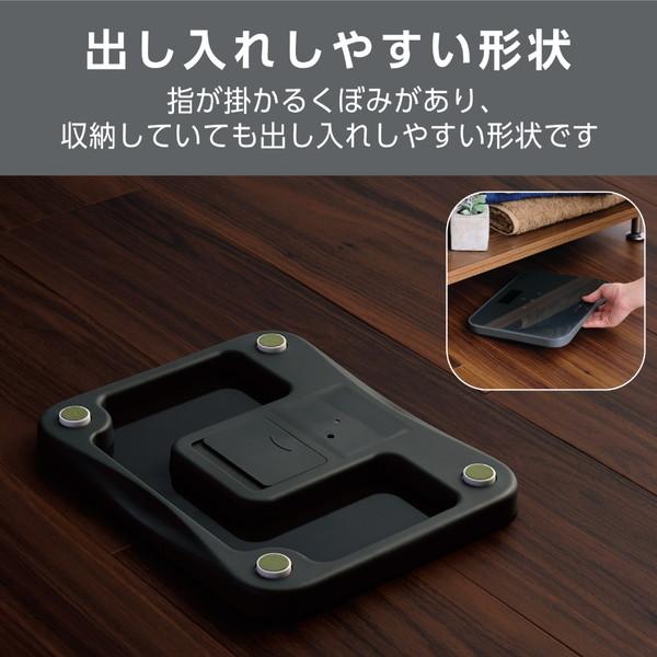 ELECOM(エレコム) 体重計 ECLEAR（エクリア） チャコールブラック HCS-S02BK | ELECOM | 03
