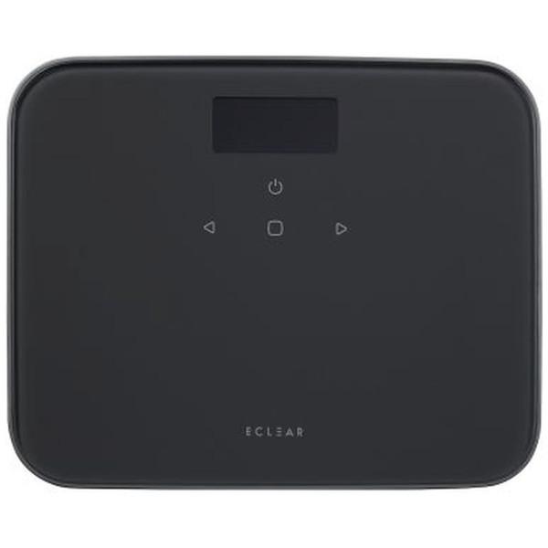 ELECOM(エレコム) 体重計 ECLEAR（エクリア） チャコールブラック HCS-S02BK | ELECOM | 09