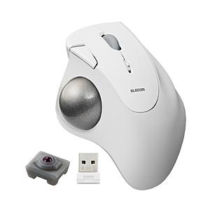 マウス トラックボール「IST」人工ルビーモデル(Chrome/Mac/Windows11対応) ホワイト M-IT10DRWH ［IR LED /無線(ワイヤレス) /5ボタン /USB］ 【864】 | ELECOM