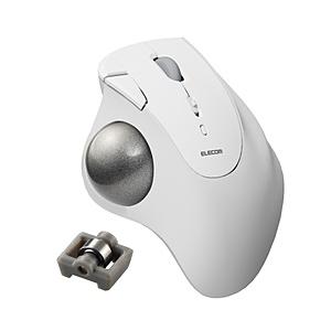 マウス トラックボール IST ベアリングモデル(Chrome/Android/iPadOS/iOS/Mac/Windows11対応) ホワイト M-IT11BRWH ［IR LED /無線(ワイヤレス) /5ボタン /Bl… | ELECOM