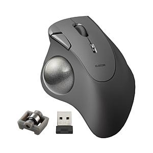 ELECOM(エレコム) マウス トラックボール「IST」ベアリングモデル(Chrome/Mac/Windows11対応) ブラック M-IT11DRBK ［IR LED /無線(ワイヤレス) /5ボタン /USB］ | ELECOM