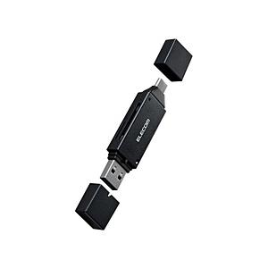 SDカードリーダー USB Type-C ＆ USB-A 両対応 直挿し 【 Windows 11 10 macOS iPadOS Android PC スマホ タブレット 対応 / SD SDHC SDXC microSD microSDHC… | ELECOM