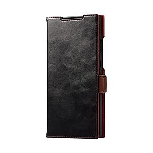 ELECOM(エレコム) Galaxy S23 Ultra ソフトレザーケース 磁石付 耐衝撃 ステッチ 【864】 | ELECOM