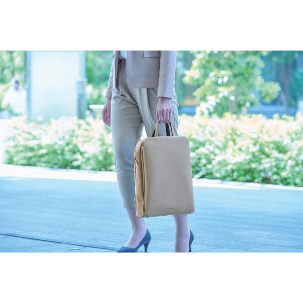 ELECOM(エレコム) ノートパソコン対応 [〜14.0インチ] REFLOK ビジネスバックパック  グレージュ BM-UMBP01GY | ELECOM | 02