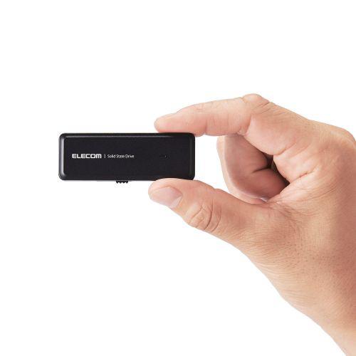 ELECOM(エレコム) ESD-EMH1000GBK 外付けSSD USB-C接続 PS5対応(Android/iPadOS/Mac/Windows11対応) ブラック ［1TB /ポータブル型］ | ELECOM | 08