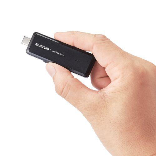 ELECOM(エレコム) ESD-EMH1000GBK 外付けSSD USB-C接続 PS5対応(Android/iPadOS/Mac/Windows11対応) ブラック ［1TB /ポータブル型］ | ELECOM | 09