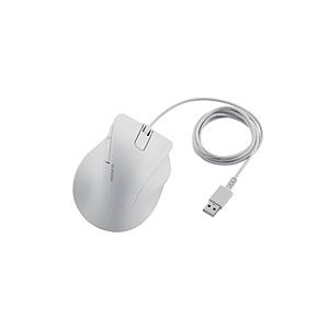 ELECOM(エレコム) マウス EX-G XLサイズ 抗菌(Chrome/Mac/Windows11対応) ホワイト M-XGXL30UBSKWH ［BlueLED /有線 /5ボタン /USB］ 【864】 | ELECOM