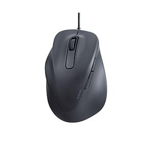 ELECOM(エレコム) マウス 【左手用】EX-G XLサイズ 抗菌(Chrome/Mac/Windows11対応) ブラック M-XGXL31UBSKBK ［BlueLED /有線 /5ボタン /USB］ 【864】 | ELECOM