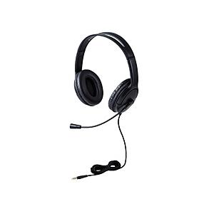 ELECOM(エレコム) ヘッドセット  ブラック HS-HP07STBK ［φ3.5mmミニプラグ /両耳 /ヘッドバンドタイプ］ 【864】 | ELECOM