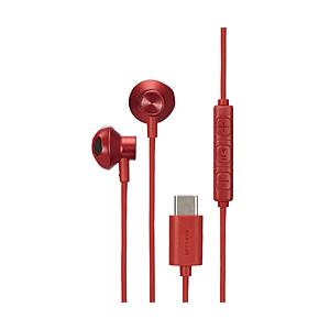 ELECOM(エレコム) イヤホン インナーイヤー型  レッド EHP-DF10IMRD ［USB］ | ELECOM
