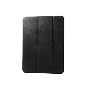ELECOM(エレコム) 13インチiPad Pro（M5/M4）用 ソフトレザーフラップ 背面クリア 2アングル スリープ対応  ブラック TB-A24PLWVBK | ELECOM
