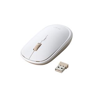 ELECOM(エレコム) マウス (Mac/Windows11対応)ILMF(イルムフ) ホワイト M-TM10DBWH-IL ［BlueLED /無線(ワイヤレス) /4ボタン /USB］ | ELECOM