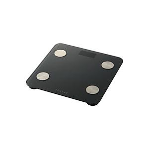 体重計 体組成計 ヘルスメーター Bluetooth スマホ連動 【 体重 体脂肪率 BMI 内臓脂肪レベル 皮下脂肪率 骨格筋率 骨量 基礎代謝 FFMI 9項目測定可 】 筑波… | ELECOM