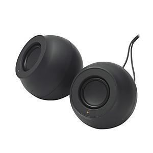 ELECOM(エレコム) SP-P10CUBBK PCスピーカー Bluetooth / USB-C / USB-A / 3.5mm接続 Stina(スティーナ) ブラック ［USB電源 /2.0ch］ | ELECOM