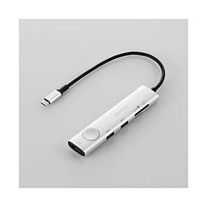 ［USB-C オス→メス カードスロットｘ2 / HDMI / USB-Aｘ3 / USB-Cｘ3] USB PD対応 100W ドッキングステーション  シルバー DST-S080BPSV ［USB Power Delive… | ELECOM