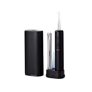口腔洗浄器 デンタルウォッシャー タンクレス 4種類水流モード 替えノズル 4本(2色×2本) 防水 IPX7 充電式 専用充電スタンド付き 小型 軽量 DENTNICS  ブラ… | ELECOM