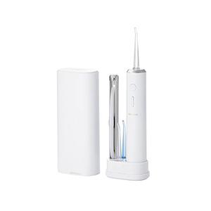 口腔洗浄器 デンタルウォッシャー タンクレス 4種類水流モード 替えノズル 4本(2色×2本) 防水 IPX7 充電式 専用充電スタンド付き 小型 軽量 DENTNICS  ホワ… | ELECOM