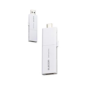 ESD-EWB1000GWHR 外付けSSD USB-C＋USB-A接続 スマホ向け・PS5対応(Android/iPadOS/iOS/Mac/Windows11対応) ホワイト ［1TB /ポータブル型］ 【864】 | ELECOM