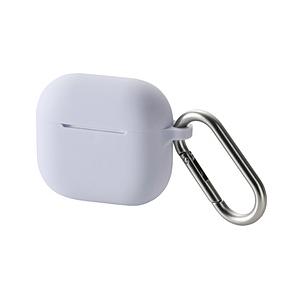 ELECOM(エレコム) AirPods 4 ケース 用 シリコン カバー ( ワイヤレス / MagSafe 充電対応 ) 衝撃吸収 落下防止 カラビナ付 パープル   AVA-AP06SCPU | ELECOM