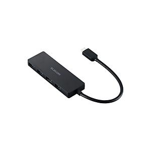 ELECOM(エレコム) U3HC-H040XBK USB-C → USB-A 変換ハブ 15cm(iPadOS/iOS/Mac/Windows11対応) ブラック ［バスパワー /4ポート /USB 3.2 Gen1対応］ | ELECOM