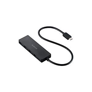 ELECOM(エレコム) U3HC-H041XBK USB-C → USB-A 変換ハブ 30cm(iPadOS/iOS/Mac/Windows11対応) ブラック ［バスパワー /4ポート /USB 3.2 Gen1対応］ | ELECOM