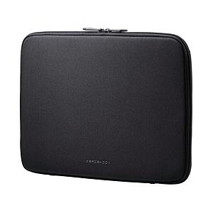 ELECOM(エレコム) ノートパソコン対応 [〜14.0インチ] インナーケース スリムタイプ/横型/ポリエステル ZEROSHOCK ブラック ZSB-IBTHP14BK | ELECOM