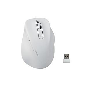ELECOM(エレコム) マウス EX-G Lサイズ 抗菌(Chrome/Mac/Windows11対応) ホワイト M-XGL30DBSKCWH ［BlueLED /無線(ワイヤレス) /5ボタン /USB］ | ELECOM