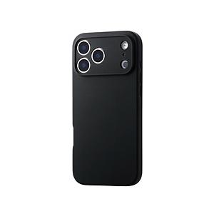 iPhone 17 Pro Max ケース ハイブリッドシリコン カバー MAGKEEP 磁力吸着ワイヤレス充電対応 アンチダストコート ブラック  ブラック PM-A25DHVSCMGBK | ELECOM