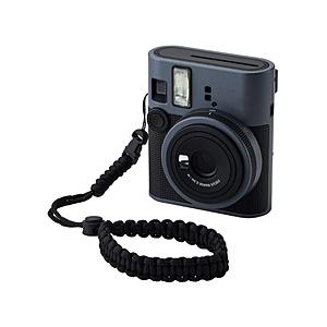 ELECOM(エレコム) カメラストラップ 手首用 チェキ instax 写ルンです コンデジ対応 長さ28cm   IC-STHKNBK | ELECOM