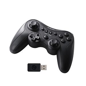 ELECOM(エレコム) JC-GP40XBK ゲームパッド 無線/有線 「GP40X」スタンダード -クロス(Xbox系)- ブラック ［USB /Windows /13ボタン］ 【864】 | ELECOM