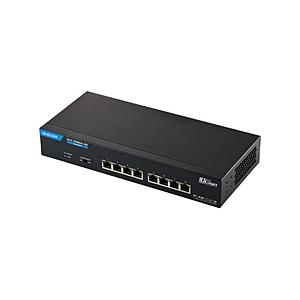 ELECOM(エレコム) スイッチングハブ [8ポート /10Giga対応 /ACアダプタ] メタル筐体  ブラック EHC-X08MA-HB | ELECOM
