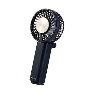 ハンディファン 携帯扇風機 冷却プレート付き ペルチェ 首掛け 卓上 折り曲げスタンド 3段階風量 カラビナ付き USB Type-C充電 自動安全OFF ネックストラップ… | ELECOM