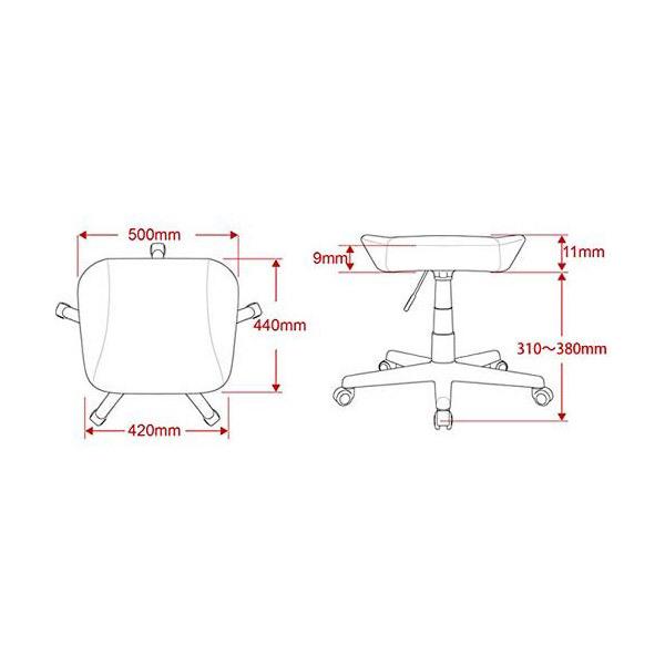 【送料無料】 AKRACING ゲーミングチェアオプション オットマン  ブルー AKR-FOOTREST-BLUE |  | 04