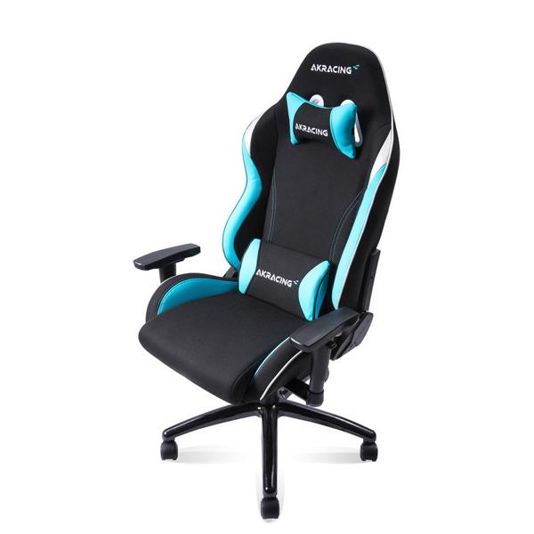 【送料無料】 AKRACING PINON-SKYBLUE ゲーミングチェア [シート W380ｘD450ｘH11165〜1230mm] PINON 小型モデル ファブリック スカイブルー |  | 01