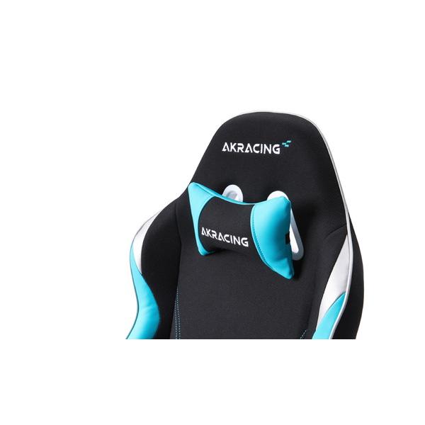 【送料無料】 AKRACING PINON-SKYBLUE ゲーミングチェア [シート W380ｘD450ｘH11165〜1230mm] PINON 小型モデル ファブリック スカイブルー |  | 02