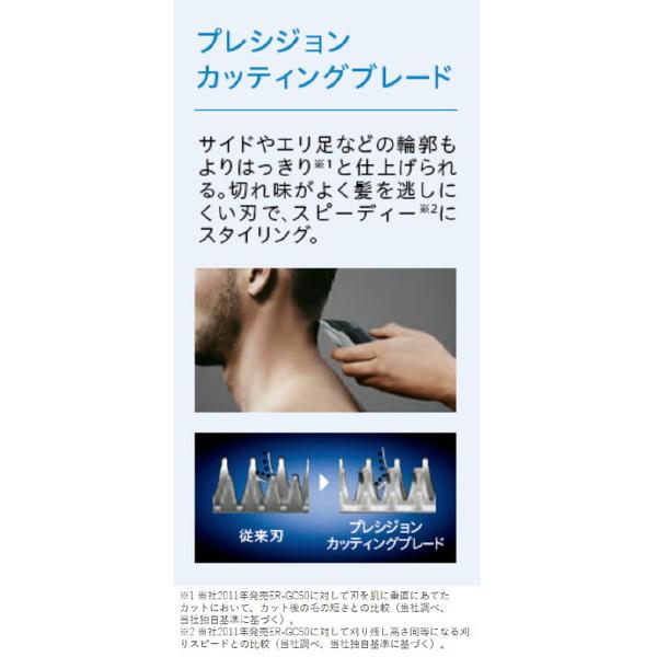 Panasonic(パナソニック) ER-GC75-S ヘアカッター  シルバー調 ［交流充電式］ | Panasonic | 03