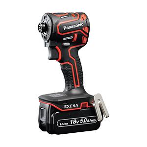 Panasonic(パナソニック) EXENA　充電インパクトドライバー　18V5.0Ah電池セット品  赤 | Panasonic