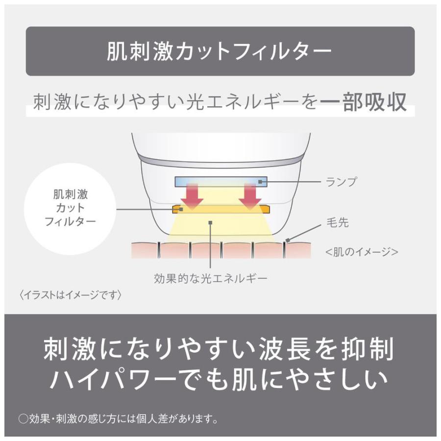 Panasonic(パナソニック) ES-WH7A-W 光美容器 スムースエピ ホワイト ［フラッシュ式 /AC100V-240V］ | Panasonic | 06