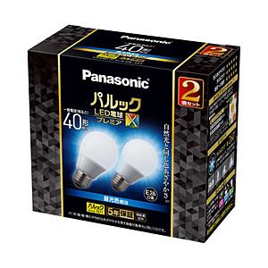 Panasonic(パナソニック) LED電球 パルックプレミアX 昼光色 LDA4DDGSZ4F2T ［E26 /一般電球形 /40W相当 /昼光色 /2個 /全方向タイプ］ | Panasonic