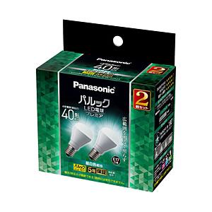Panasonic(パナソニック) LED電球 小形電球タイプ パルックプレミア  LDA4NGE17K4ESW2F2T ［E17 /一般電球形 /40W相当 /昼白色 /2個 /広配光タイプ］ | Panasonic