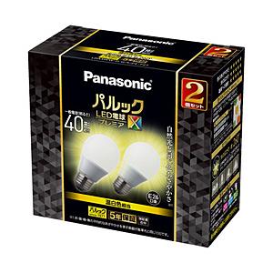 Panasonic(パナソニック) LED電球 パルックプレミアX 温白色 LDA5WWDGSZ4F2T ［E26 /一般電球形 /40W相当 /温白色 /2個 /全方向タイプ］ | Panasonic
