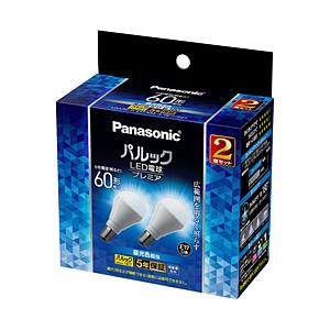 Panasonic(パナソニック) LED電球 小形電球タイプ パルックプレミア  LDA7DGE17K6ESW2F2T ［E17 /一般電球形 /60W相当 /昼光色 /2個 /広配光タイプ］ | Panasonic