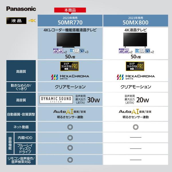 本日届いたばかり!新品・未使用 Panasonic =ブルーレイ内蔵= 液晶テレビ VIERA（ビエラ） TH-50MR 770 ［50V型 /Bluetooth对 /4 K対応/BS・CS 4Kチューナー内 蔵★ブルーレイ内蔵★YouTube対 応］ 液晶テレビ VIERA(ビエラ) TH-50MR770 [50V型 /Bluetooth対応 /4K対応