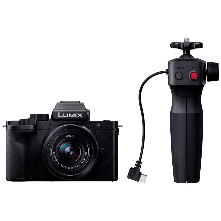 Panasonic(パナソニック) LUMIX G100D Vキット（トライポッドグリップ付） ミラーレス一眼カメラ  ブラック DC-G100DV-K ［ズームレンズ］ | Panasonic | 01