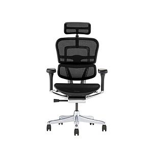 エルゴヒューマン チェア [W700ｘD665ｘH1150〜1315mm] PRO2 High Type[ブラックフレーム] ブラック 445406 EHP2-HAM-DR-BF-BK | 